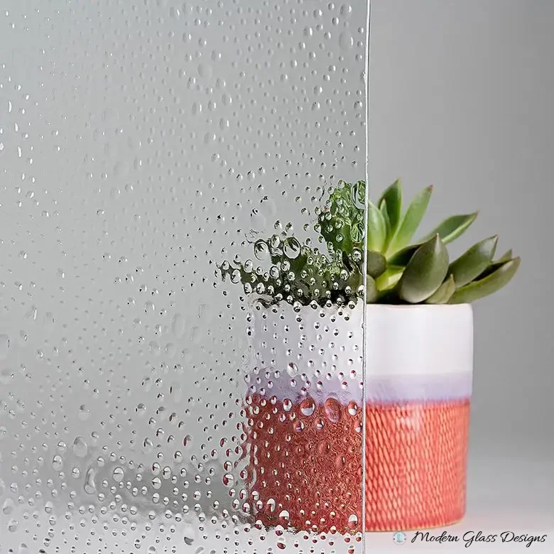 Bubbles glass pattern sample