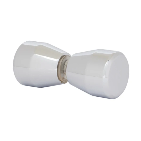 Back-to-Back Bow-Tie Style Knobs in Polished Chrome