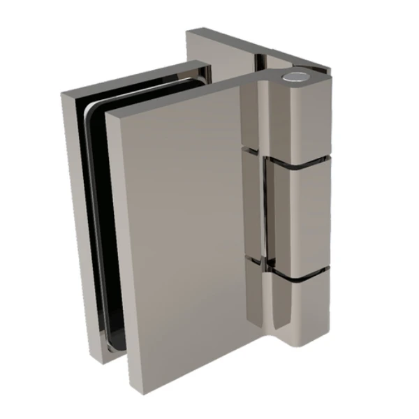 Como shower door hinge in Brushed Nickel