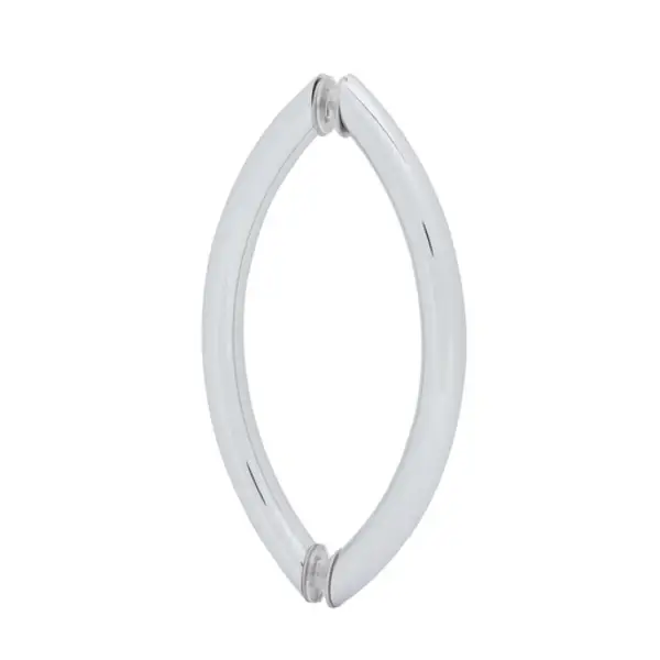 8" Crescent Style Back-to-Back Pull Handles Without Metal Washers