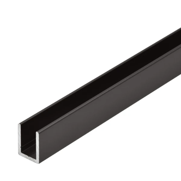 3/8 inch deep U-channel in Oil Rubbed Bronze