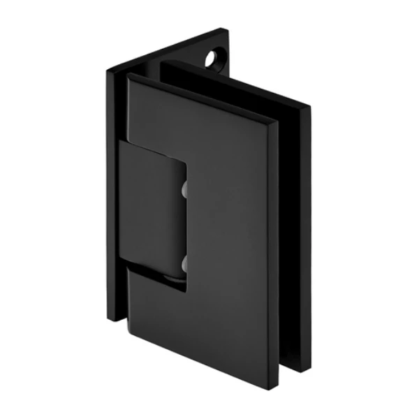 Melbourne Wall Mount Offset Back Plate Hinge in Matte Black