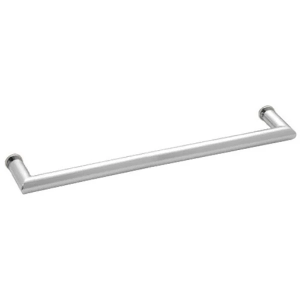 24" MT Series Round Tubing Mitered Corner Single-Sided Towel Bar in Polished Chrome