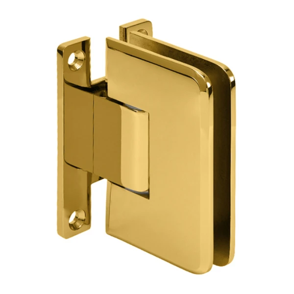 Plymouth Wall Mount ‘H’ Back Plate Hinge in Polished Brass