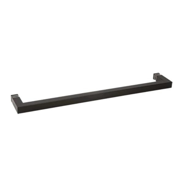 "SQ" Series 24" Square Tubing Mitered Corner Single-Sided Towel Bar