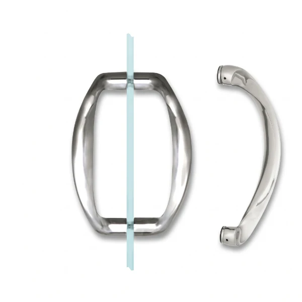 SSDP6 sculptured back-to-back pull in Polished Chrome