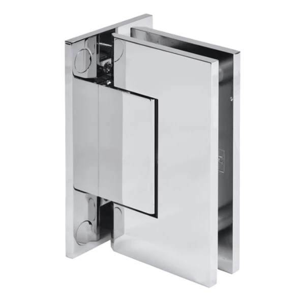 Trento wall mount shower door hinge in Polished Chrome