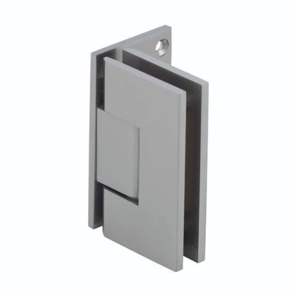 Vienna Wall Mount Offset Back Plate Hinge in Brushed Nickel