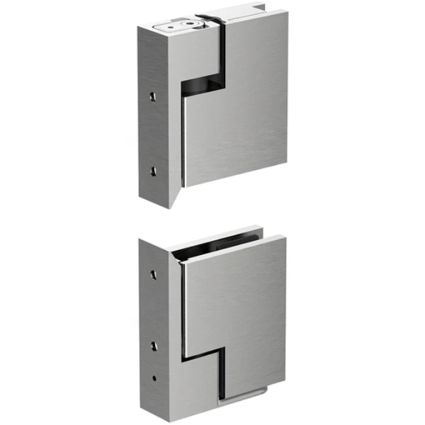 Zero hinge set in Brushed Nickel
