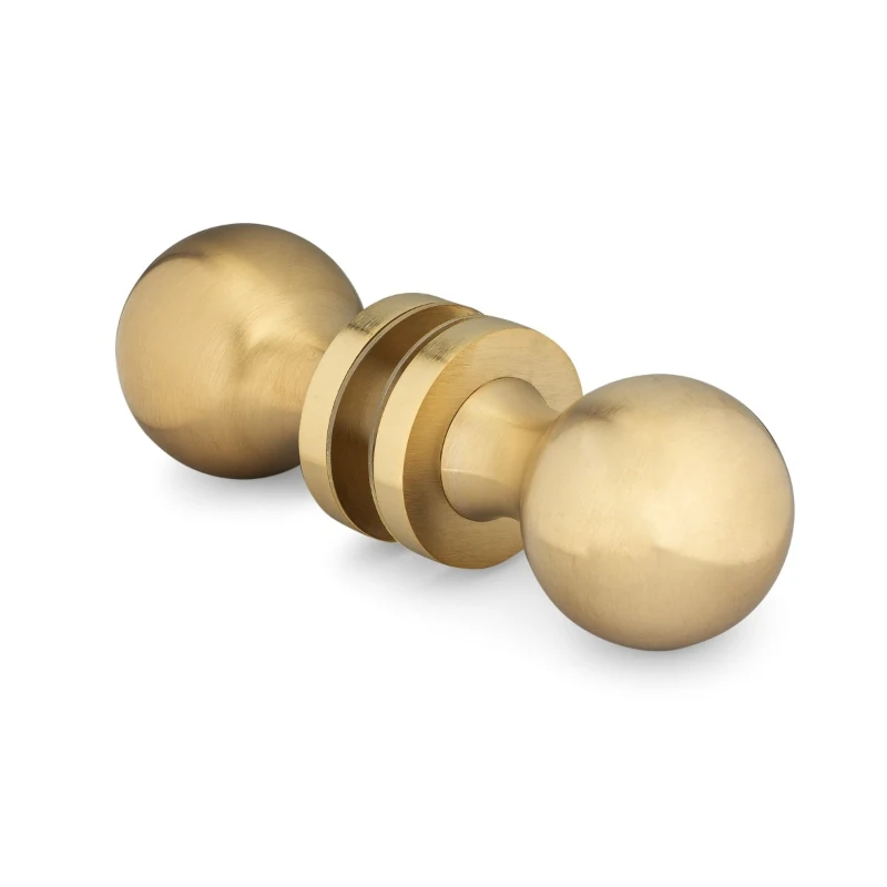 Portals Coda Back-to-Back Knob in Brushed Brass PVD