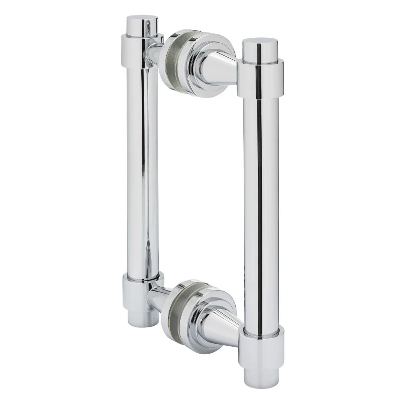 Portals Concerto 8″ center-to-center Back-to-Back Pull in Polished Chrome