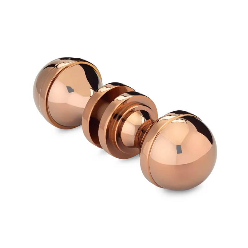 Portals Concerto Back-to-Back Knob in Rose Gold PVD