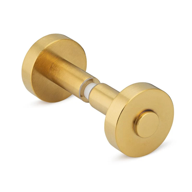 Portals Counterpoint Back-to-Back Knob in Brushed Brass PVD