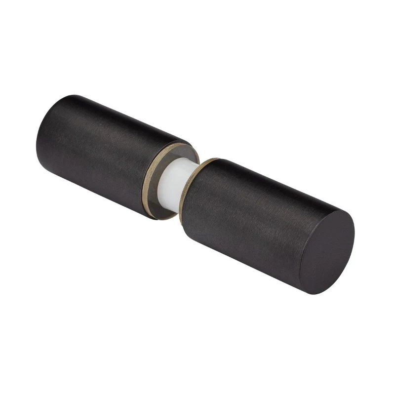 Portals Oceana Back-to-Back Cylinder Knob in Matte Black