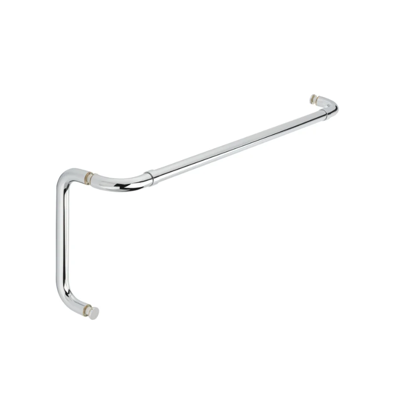Portals Opus II 24″ center-to-center Towel Bar x 8″ c/c Pull in Polished Chrome