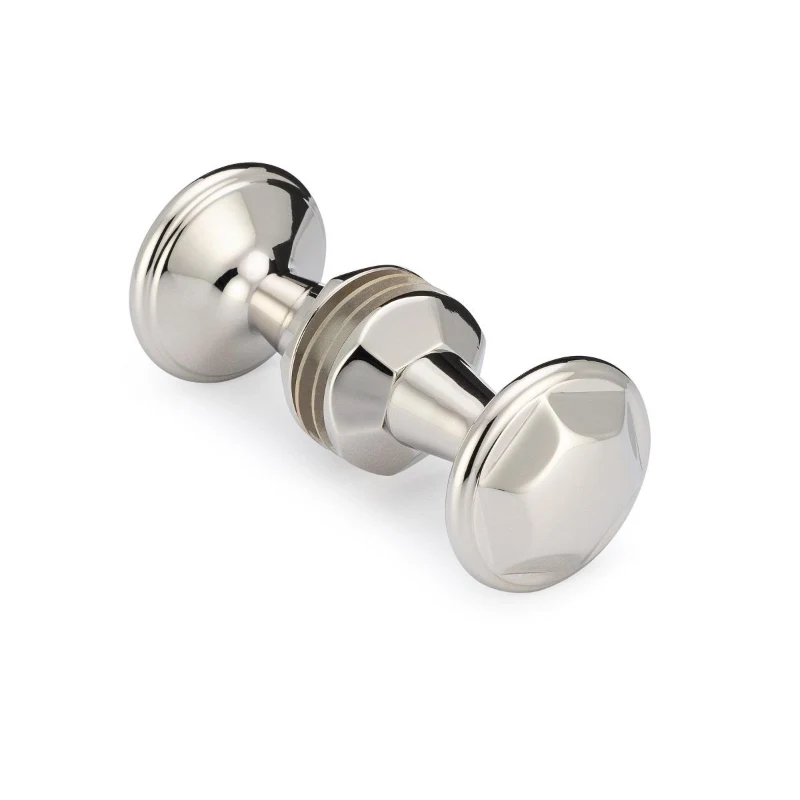 Portals Rondo Back-to-Back Knob in Polished Nickel