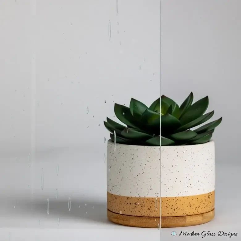 Seedy Temperable glass pattern sample
