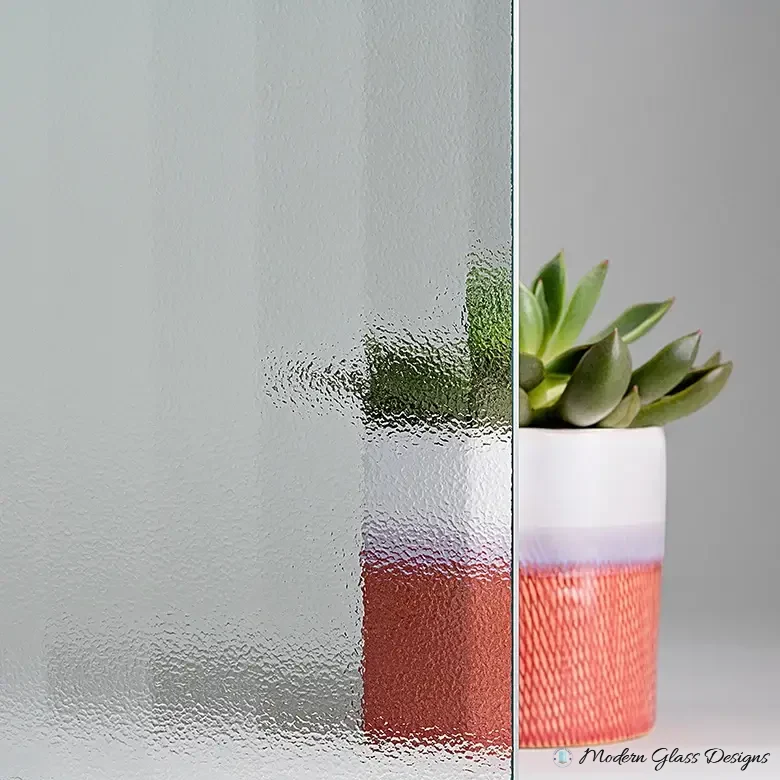Textured Flutes glass pattern sample